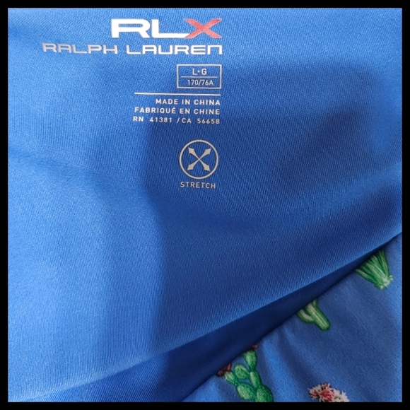 Ralph Lauren RLX Pull On Golf Skirt with Built in Shorts Blue Cactus Size Large - Picture 9 of 9